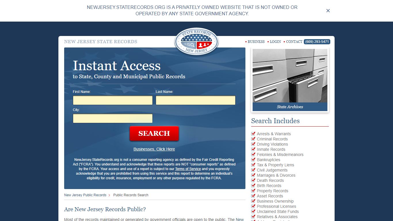 New Jersey Public Records | StateRecords.org